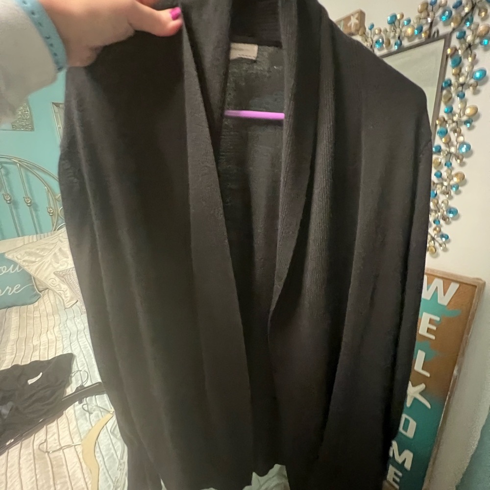 Black cardigan